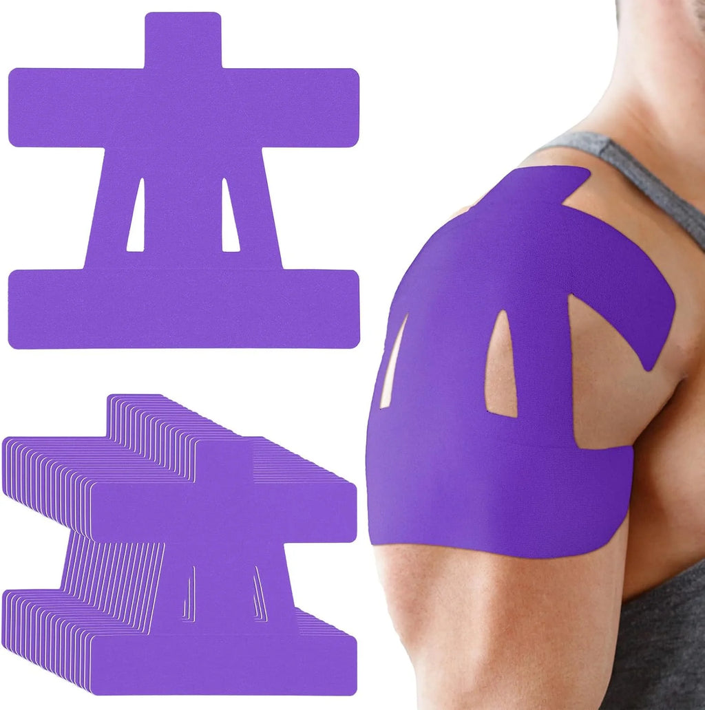 Pre-Cut Kinesiology Tape for Shoulder (10 Pcs)