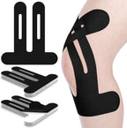 Pre-Cut Kinesiology Tape for Knees, Breathable Hypoallergenic Latex-Free
