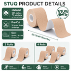 Kinesiology Tape, Pre-Cut Strips