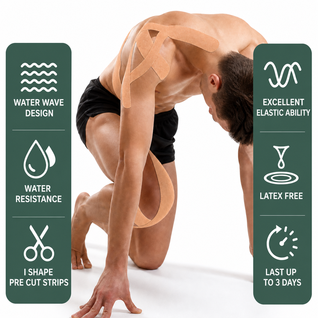 Kinesiology Tape, Pre-Cut Strips