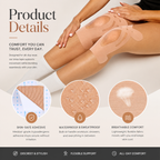 Pre-Cut Kinesiology Tape for Knees, Breathable Hypoallergenic Latex-Free