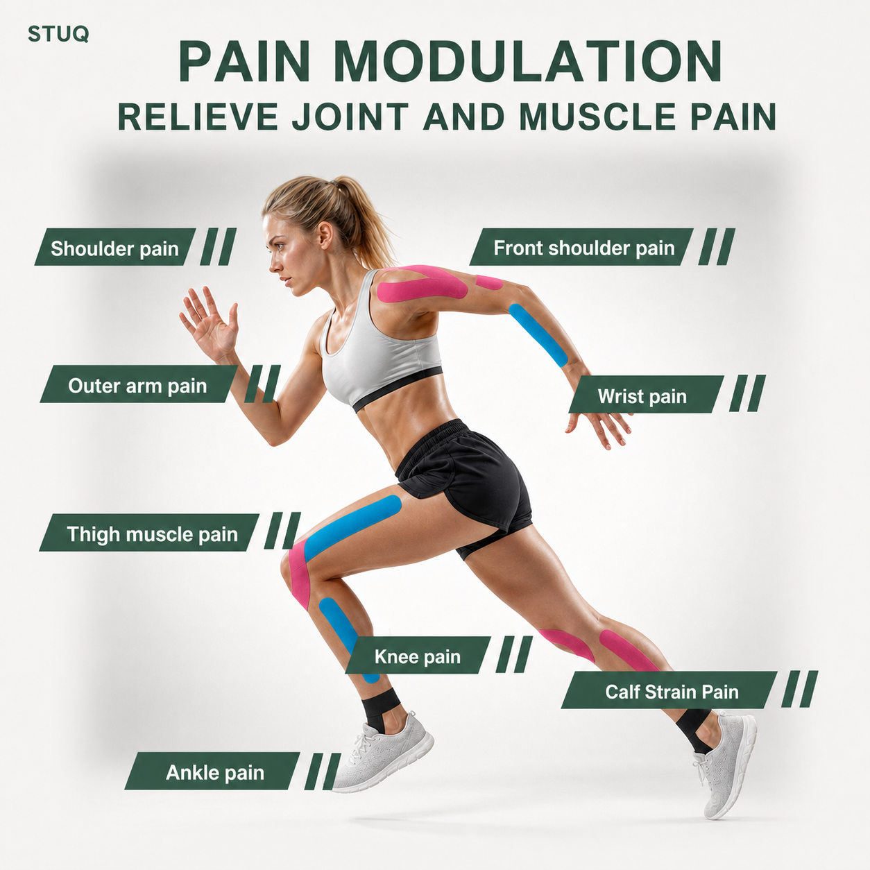 Kinesiology Tape, Pre-Cut Strips